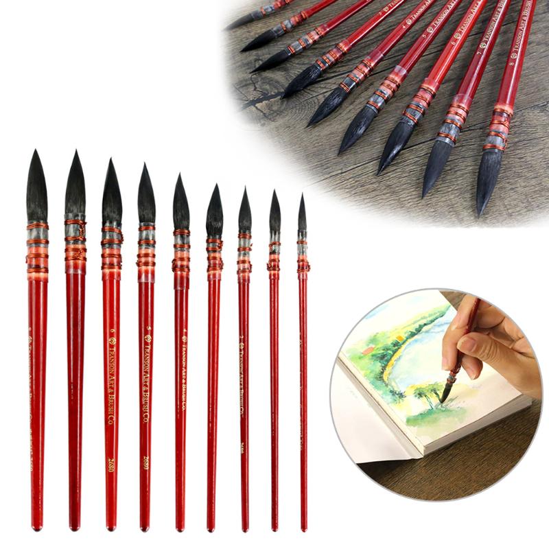 Squirrel Fur Hair Watercolor Paint Brush Ancient Rhyme Painting Brush