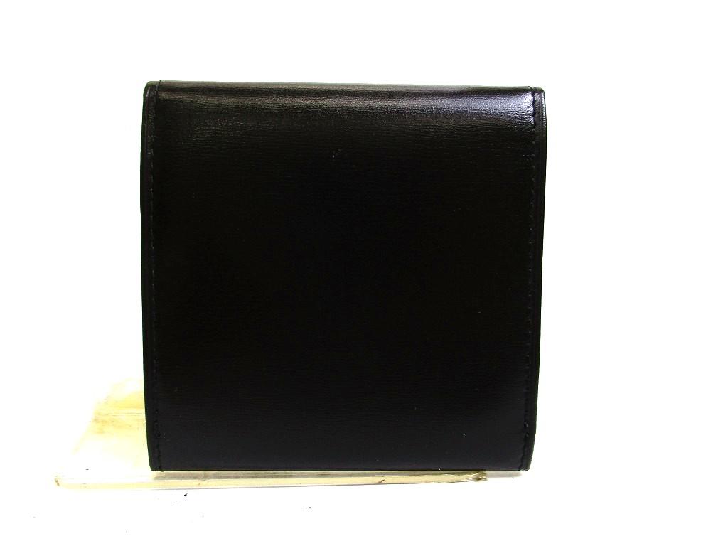 Authentic Cartier Pasha de Cartier Black Leather Gold H/W Coin Purse #b237 Open box