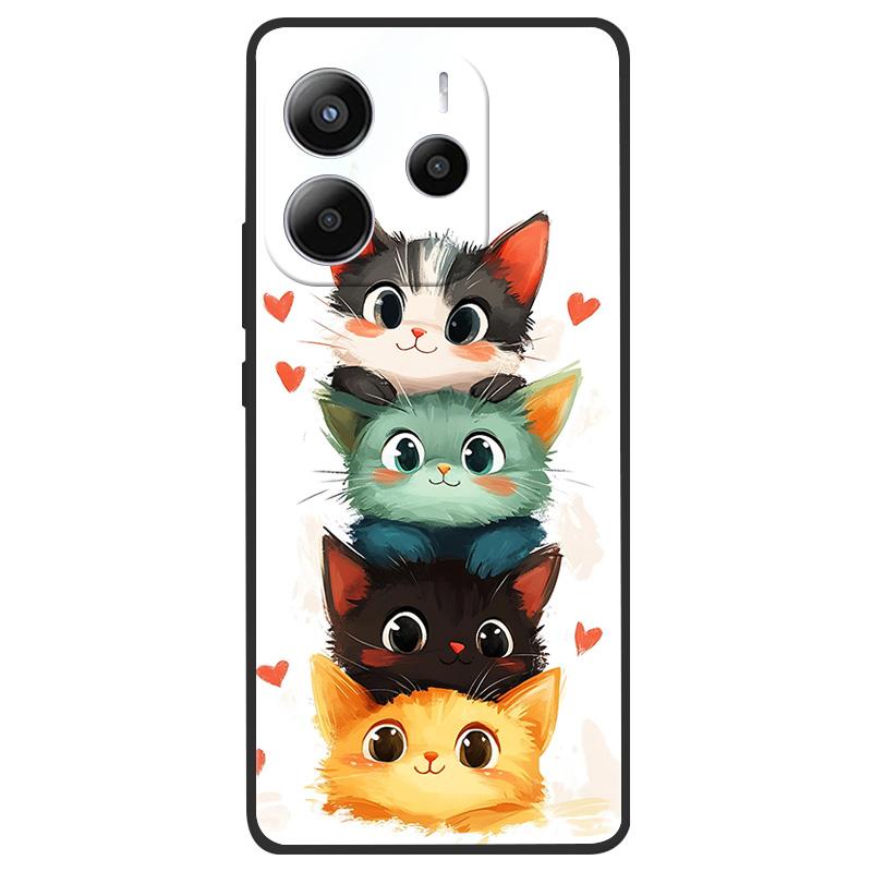 For Redmi Note 14 4G (Europe) Phone Case Marble Painting Pattern Soft Silicone Anti Drop Cover For Xiaomi Redmi Note14 4G Shell