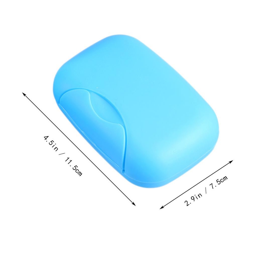 Portable Soap Dish Box Holder Container for Travel Camping Hiking Bathroom Use Locking Design Leakproof Compact Lightweight PP