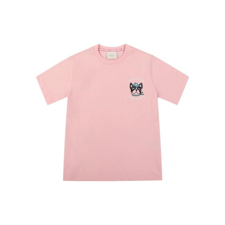 MLB New York Yankees T Shirt Unisex Pink 31TSC2031-50P S