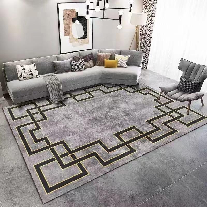 Living Room Carpet Dirt Resistant and Easy To Maintain Bedside Carpet Sofa Coffee Table Large Area Carpet