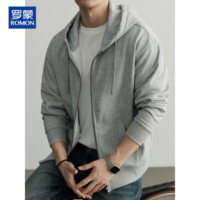 

ROMON Men s Heavyweight Full-Zip Hooded Sweatshirt 4XL