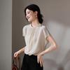 SOFSIL Women's 100% Silk Short-Sleeve Blouse