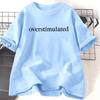 Overstimulated T Shirt for Mom Cowboy Frog Unhinged Tshirt Weirdcore Clothing Funny TShirt Casual Loose Tshirts for Unisex Women