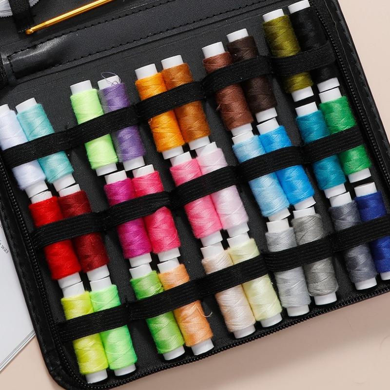 111 Pcs Portable Sewing Kit Household Mending Bag Sewing Tools Needle Thread Storage Box Home Repair Supply