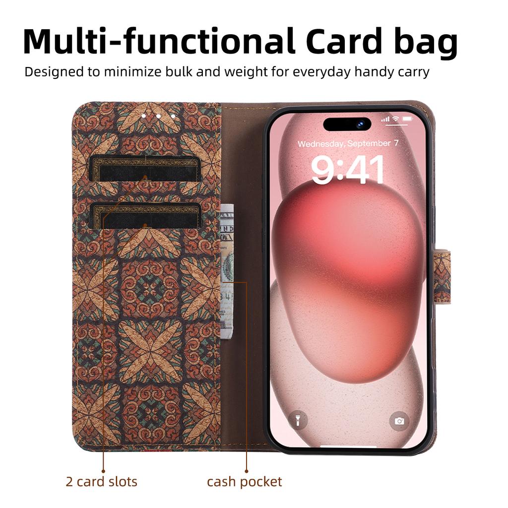 For Sony Xperia 1 VII Leather Wallet Case Bohemian-style TPU PU Phone Cover with Stand