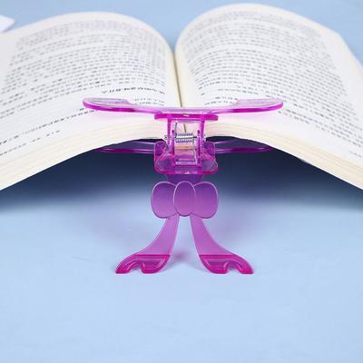 New Easy To Read Fixed Book Clips Plastic Anti-slip Transparent Book Holder 12° Desktop Reading Stand for Student Learning Tools
