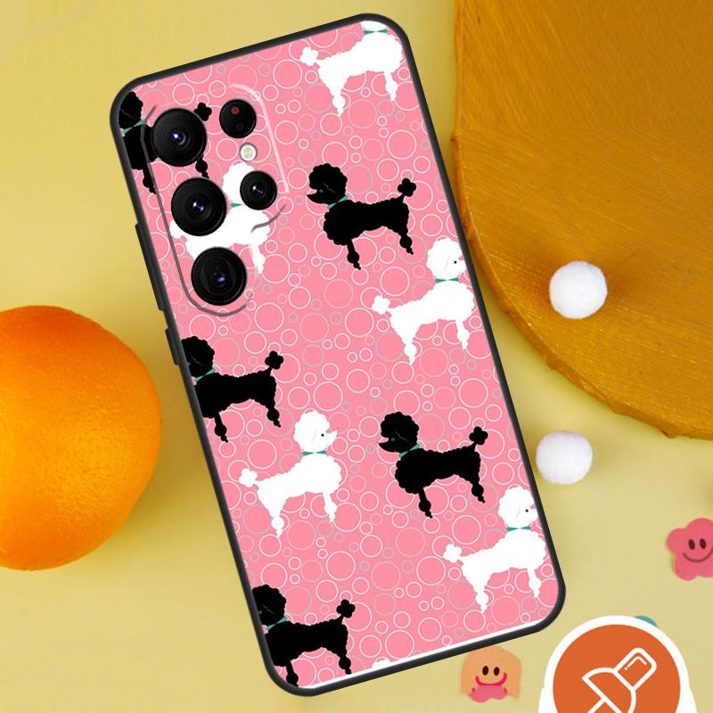 Poodle Dog Phone Case For Samsung Galaxy S25 Ultra S23 S22 S21 Ultra S9 S10 S20 Plus S24 FE Funda Cover