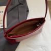Shopper Purse Shiny Patent Leather Handbag Luxury Brands Women Shoulder Bags Wine Red Ladies Armpit Purses Ladies Totes Clutch