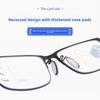 Progressive Multifocal Reading Glasses High-End Anti Blue Light Presbyopia Glasses for Near and Far Vision Business Eyewear