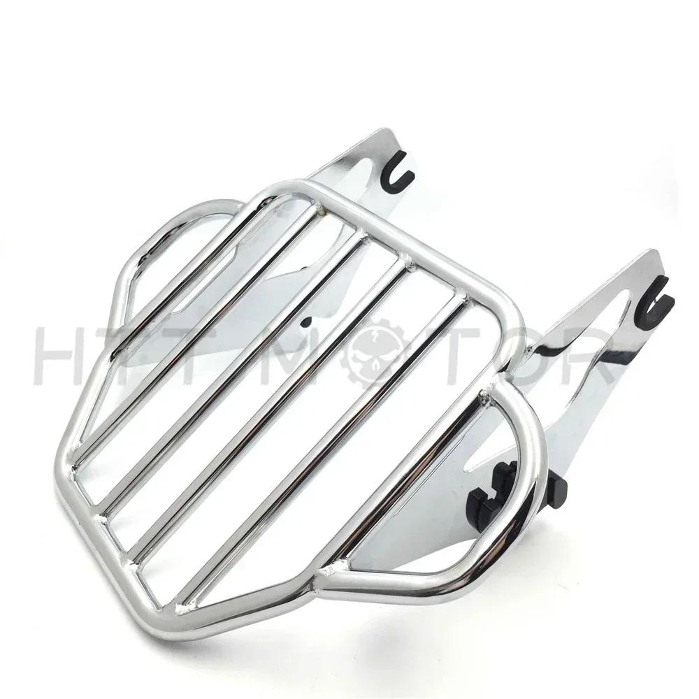 Motorcycle King Abnehmbarer Gepäckträger für 2009-2017 Harley Davidson Road King/Street Glide Mattschwarz Glänzend