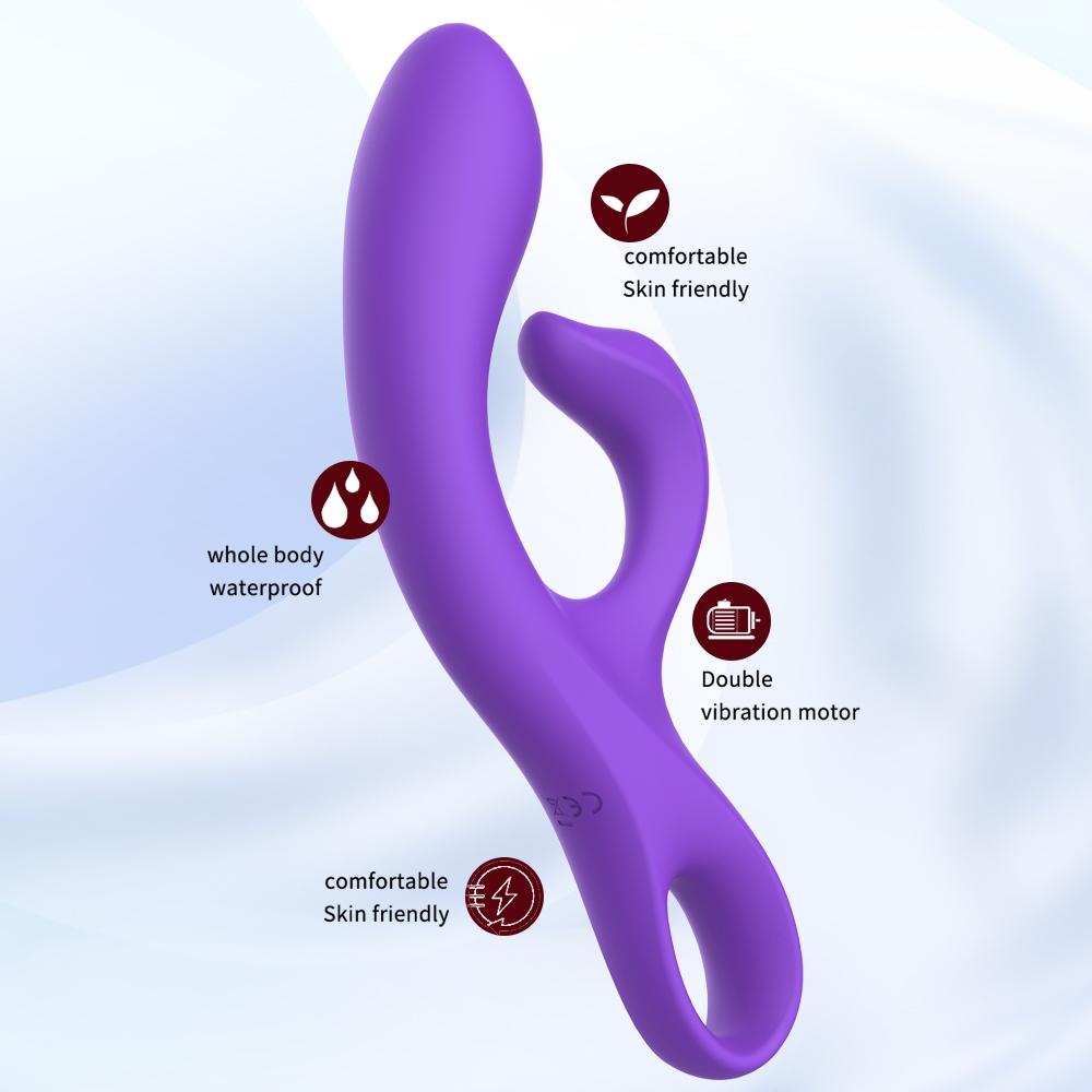 10 Frequency Dildo Vibrator Rabbit Vibrators Wand Sex Toys for Women Female Masturbator Dual Motors G Spot Clitoris Stimulator