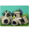 Grass Bird Nest Hangable Nest House Bird Cage Small Birdcages Tent Outdoor Garden Sleep Nest for Wildlife Bird