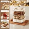 Large Capacity Spice Storage Box Transparent Food Storage Box Sealed Storage Jars  Home Kitchen Use