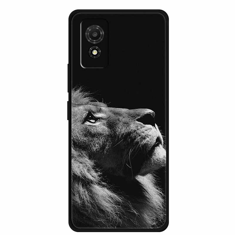 Hülle für TCL 501 Case T433D T433E Tiere Weiches Silikon Handyhülle für TCL 501 2024 Rückseite Schutzhülle Stoßfänger 6,78 Zoll Hülle