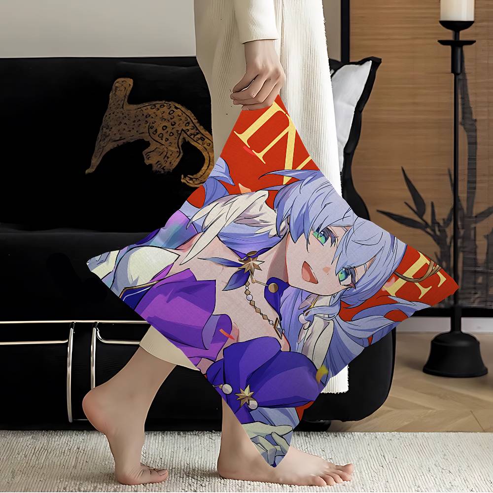 

Honkai Star Rail Robin Cushion Cover Car Throw Pillow Case For Sofa Car Christmas Gift 40x40cm 45x45cm 30x30 cm