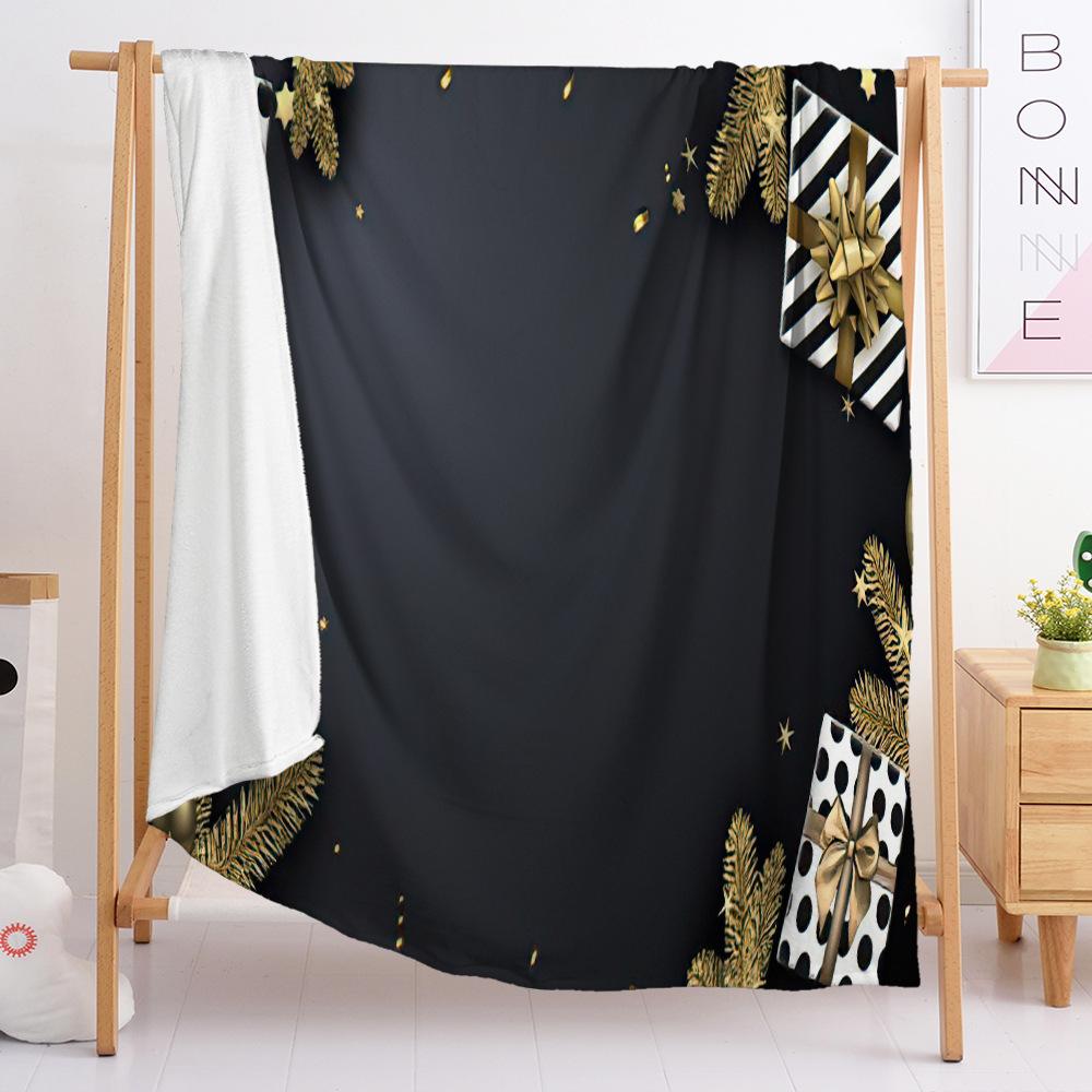 Flannel Blanket Bedroom Blanket European And American Blanket Christmas Theme Blanket Universal In All Seasons