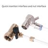 Brass Water Inlet Valve Easy to Install 3 Way Valve Versatile Water Inlet Ball Valve Upgrades for Homes & Office Use