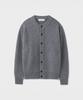 Union Blue Structured Crop Cardigan [Melange Gray]