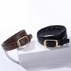 Trendy Women's Leather Belt with Sleek Pin Buckle - Versatile and Elegant