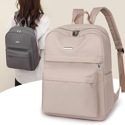 Bolso de Hombro Simple para Mujer Mochila Niche para Viajeros Color Sólido Bolso Casual