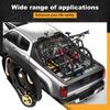 4Pcs Ratchet Strap Tie Down Kit 800lb Break Strength with Safety S Hooks+Soft Loop Tie-Downs for Trucks, Cargo, Motorcycle,