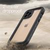 REDPEPPER Dot+ Series IP68 Waterproof Case for iPhone 12 Pro Max,PC+TPU Full Body Shockproof Clear Phone Cover