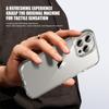 KEYSION Clear Shockproof Case for iPhone 16 Pro Max Colorful Collision Transparent Silicone+PC Phone Cover for iPhone 15 Pro Max