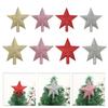 2Pcs Shimmering Star Tree top Ornament Glittering Star Tree top Accent For Small Christmas Tree Embellishment