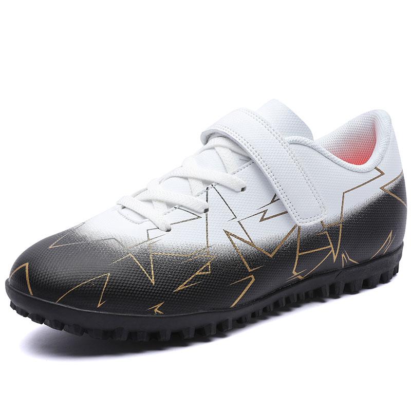 Ein Paar saisonunabhängige Leder-Fußballschuhe für Schüler mit Stollen, verschleißfeste Fußballschuhe, Größen 31-39