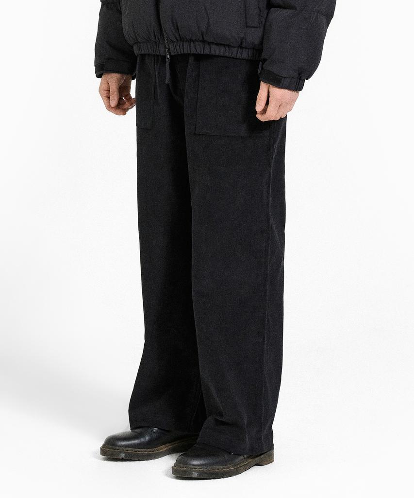 Peulomeitubi New Basic Heavy Corduroy Pants Black Tobpt501