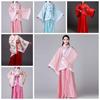 Stage Costumes Chinese Hanfu Skirt Flower Embroidery Chinese Costume Chinese Ancient Dress Girls