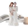 Hand-Painte Mother And Daughter Statue Resin Craft Family Sculpture  Bedroom