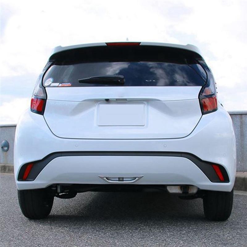 Car Chrome Rear Bumper Fog Light Lamp Cover Car Trim Decoration Stickers Fog Light Cover For Toyota AQUA