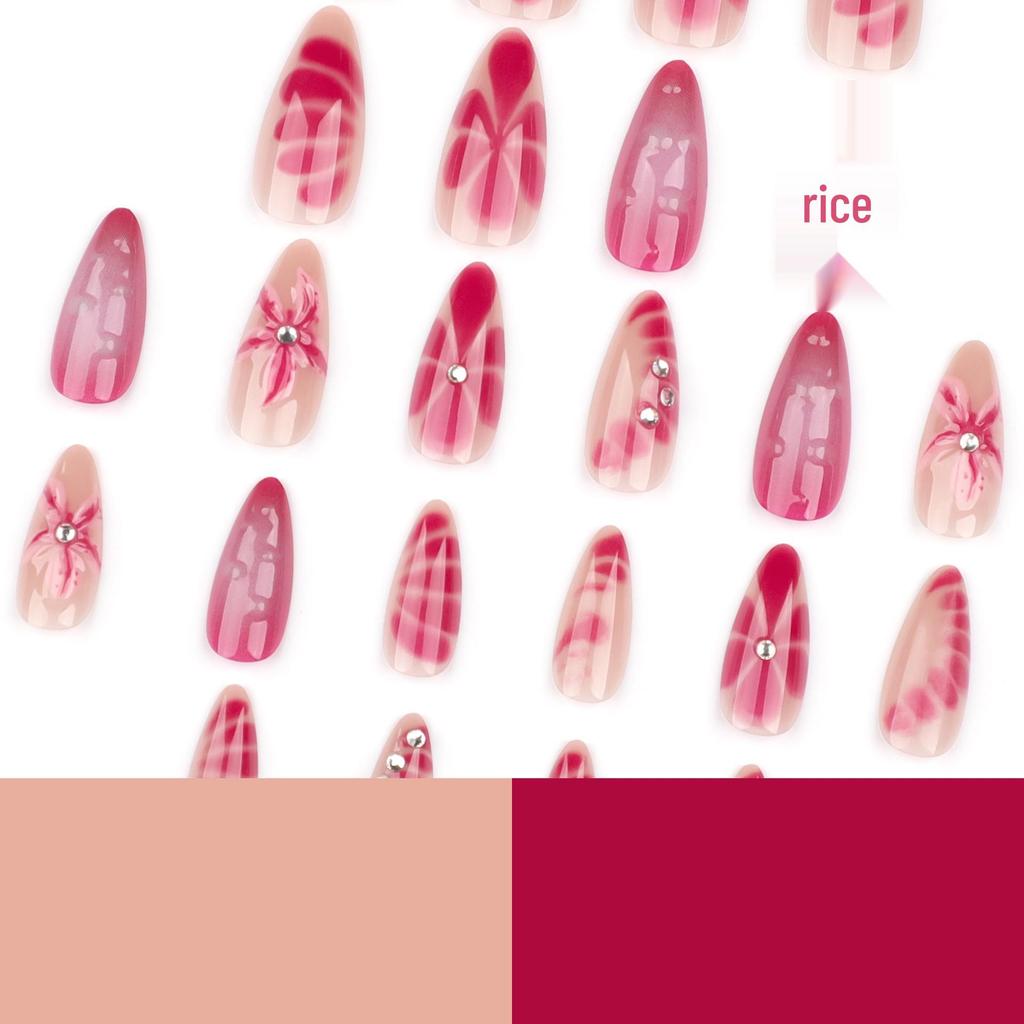Hot-Selling 3D Rhinestone False Nails for Spicy Girls