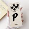 Cover For Redmi 14C 14R Case Simple Fashion A-Z Letter Pattern Design Silicon Shockproof Funda For Xiaomi Poco C75 4G Back Cover
