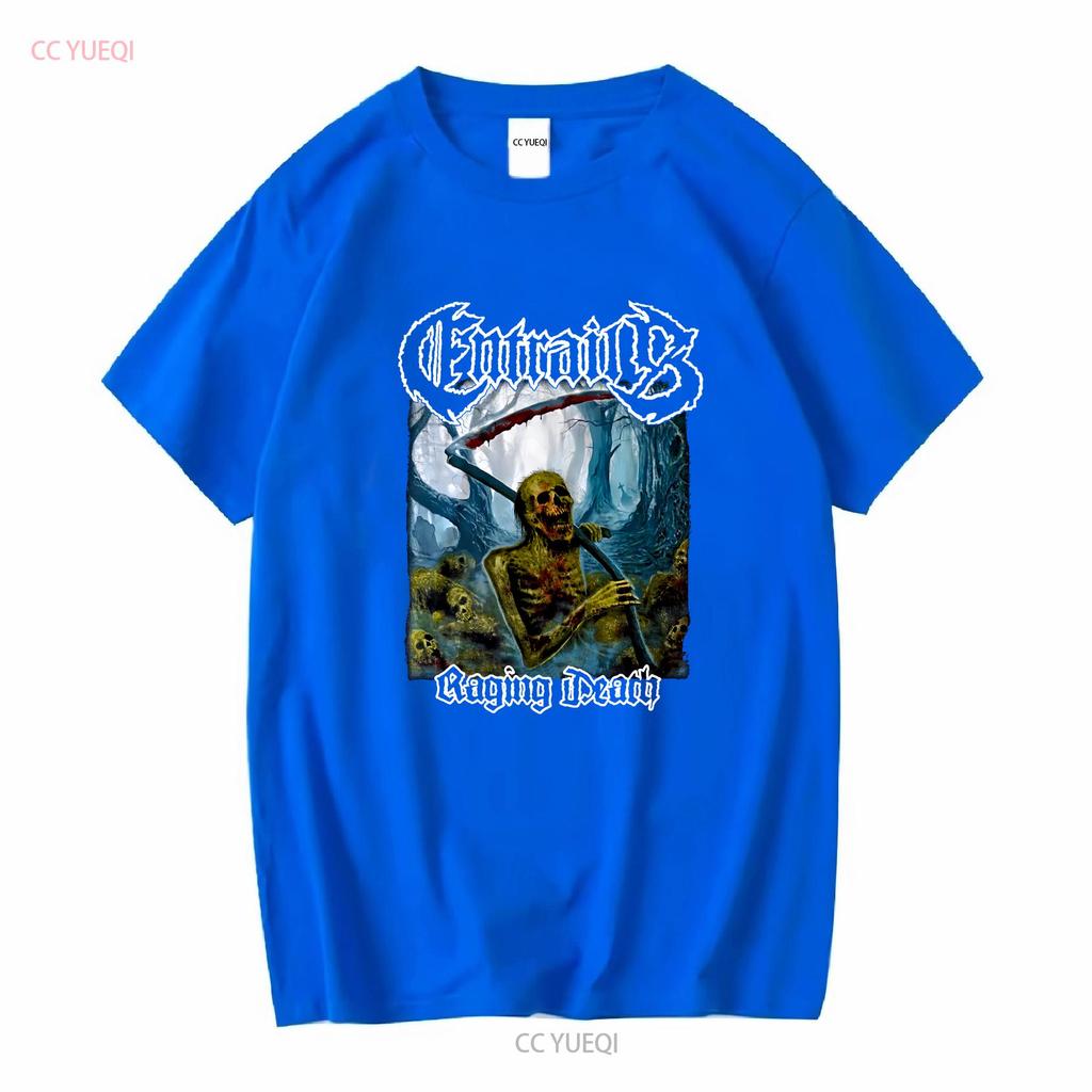 ENTRAILS Raging Death Cotton Classic T Shirt All Sizes BO324 Vintage Washed Versatile Soft Graphic Homme Slightly Unisex