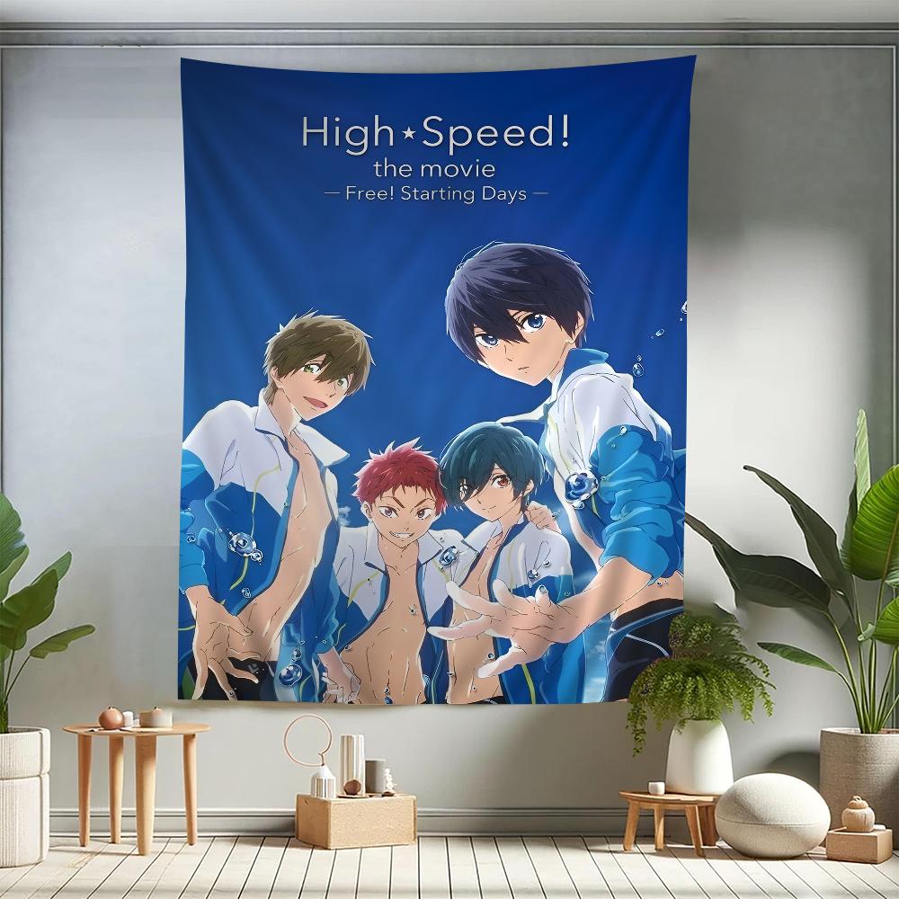 Colorful Anime Free Tapestry Wall Hanging Hippie Features Bohemian Mandala Elements Wall Hanging Sheets for HomeDorm Decor