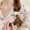 Tulip Large Intestine Hairband Head Rope Female Tie Ponytail Leather Tie Hair Rope Butterfly Knot Satin Sweet and Cute Headwear