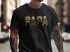 Papa Hunting T-Shirt – Outdoorsman Wildlife Illustration Tee for Dads, Hunters & Nature Lovers