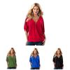 Elegant Chiffon Blouse For Women Summer Loose Fit Pullover Top In Solid Colors