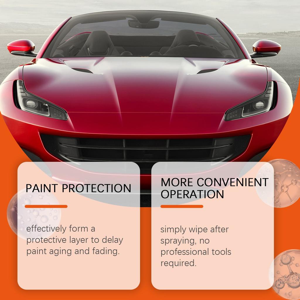 120ml Car Ceramic Coating Spray Car Paint Coating Fast Film Brightening  Anti-scratch Waterproof Coating Crystal Care Agent