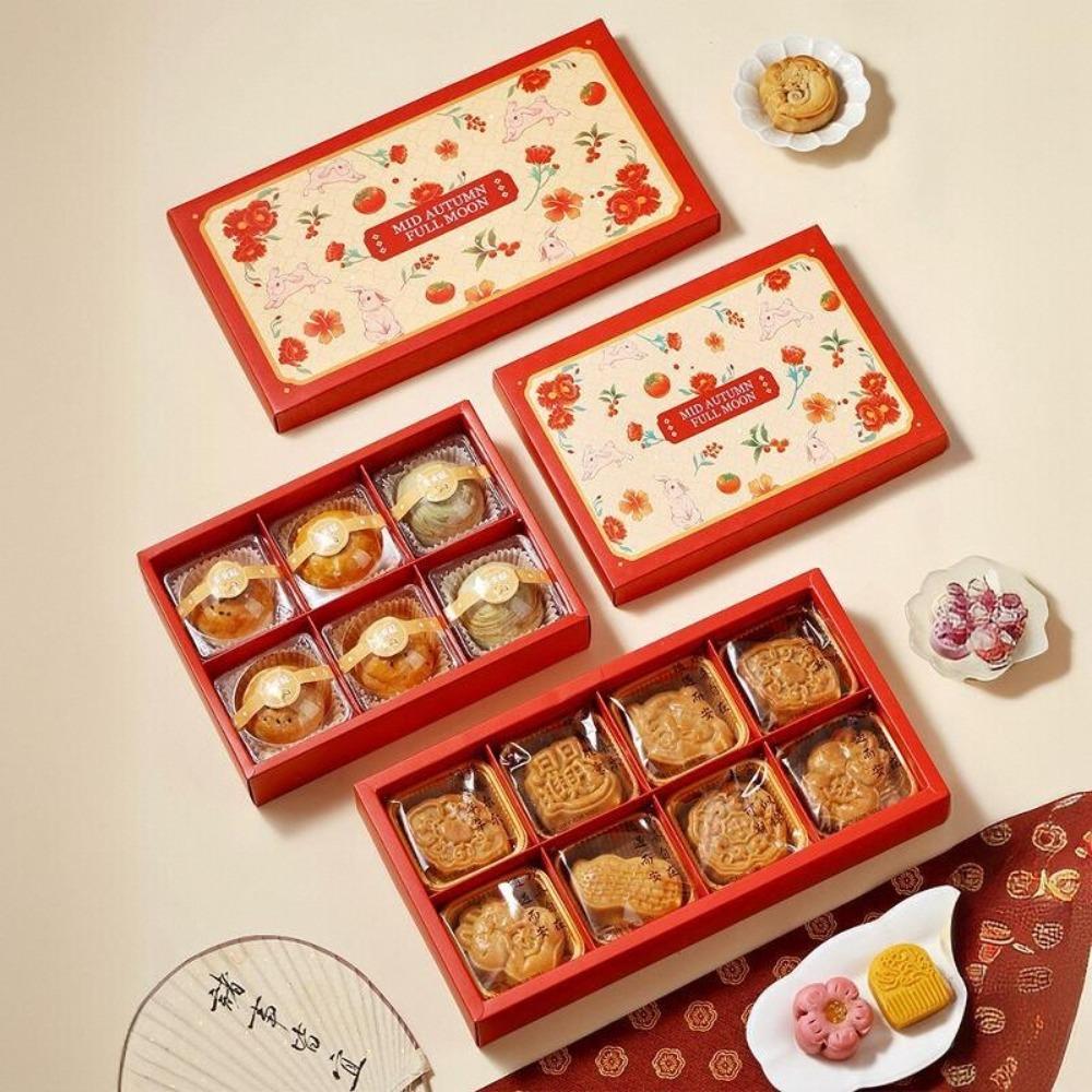 5 Set Luxury Mid-Autumn Gift Box Chinese Style Pastry Packaging Box  Gift Giving