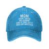 Mom Didn't Raise No Dummy and If She Did It was My Brother Hat Men Baseball Cap Vintage Hats