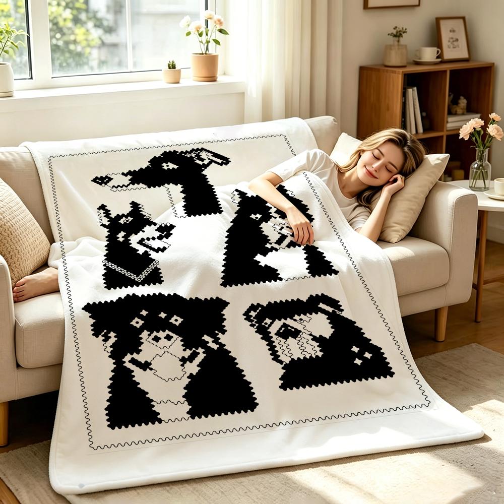 Artist J-Joe O-O Donnell Throw Soft Warm Flannel Throw Blanket, Multi-use for Sofa Bed Office Nap 75X95CM