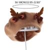 Trendy Cute Painter Hat Wool Beanie Hat Xmas Antler Beret Hat Wild for Christmas