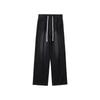 American Micro-washed Old Jeans Men's Loose Straight Spring and Autumn Trend Black Casual Wide-leg Pants