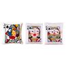 Poker Cards Throw Pillow, King Queen Jack of Spades Plush Pillow, Funny Decorative Cushion with 3D Embroidery for Sofa Couch Living Room Bedroom