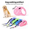 10Ft Retractable Dog Leash Heavy Duty Nylon Rope Pet Leash with Handle One-Touch Control Button Tangle-free Leash for Small Medium Dogs